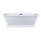 Aqua Eden Pedestal Bathtubs, 65.94 L, 30.5 W, White, Acrylic VTSQ663124 - alternate 5